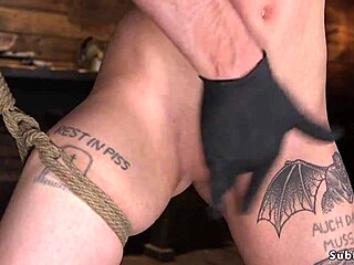 oh damn, watch this alt slim slave get her pussy pounded hard while bound!