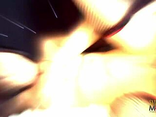 Brunette Hottie Shocks Blindfolded Guy with Oral Before Bending Over for Doggy Action