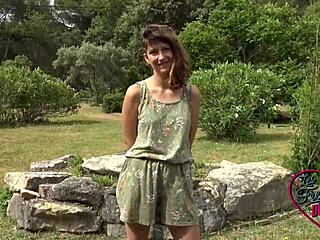 Melany Baise Hard with a Massive TBM Cock Outdoors