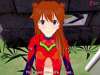 Asuka Langley Soryu has sex blowjob and fucking pov in neo genesis evangelion