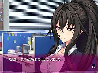 Feeling the intense bukkake in this hentai blowbang game