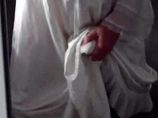 Nightdress covered in cum