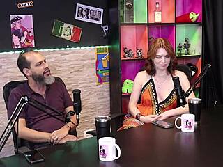 Reh Queen E Kstro in Sheer Red Lingerie Swing