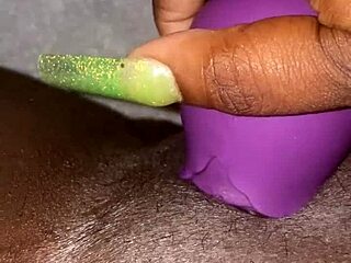 playing with my favorite rose vibrator for amateurs.