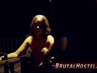 Roughly held down, naive 18+ fed up waiting for taxi