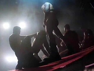 Group sex with famous porn actors at a nightclub