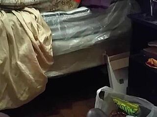 Stepmother's emotions run wild wanting a piece of big black cock.