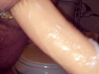 Fun with two huge dildos up my ass