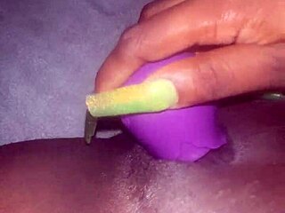 playing with my favorite rose vibrator for amateurs.