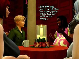 Sims 4 parody: wild vacation antics in Vegas