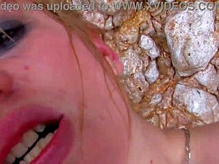 Hot Blonde Takes Rough Fucking and Cum in Her Mouth After Licking