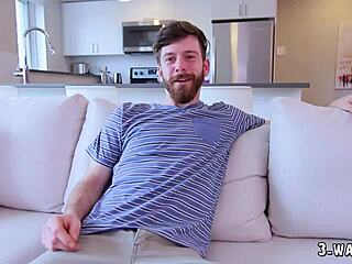 3-way porn - a lucky dude fucks 2 hot babes