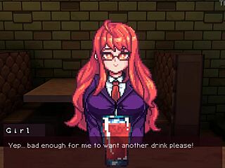 Drunk anime girl gets titfuck in toilet!