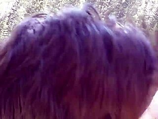 Petite Latina Sucks Huge Cock and Swallows Cum by Riverfront