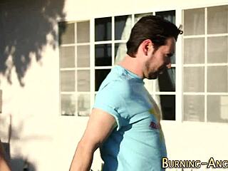 Tattooed emo receives facial treatment