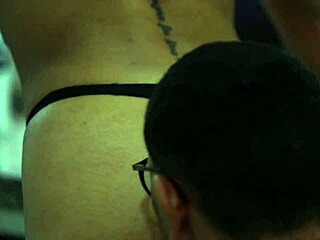 passionate couple enjoys steamy sex after work - lorena vasconcellos & johnny