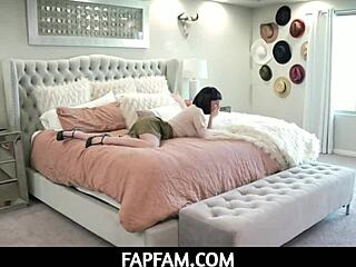 at the kitchen, nicole aria fucks tyler cruise and cums on his shaft?