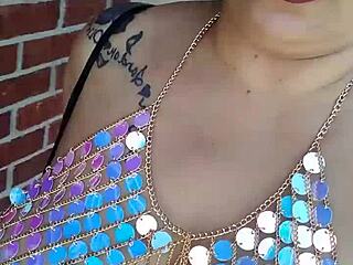 My Wife Is A Sexy Exhibitionist I Love To See Her Flashing Her Big Pierced Tits