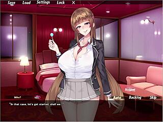 College student sucks off in hentai anime