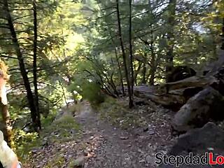 blonde stepdaughter riley star fucked doggystlye after bj.