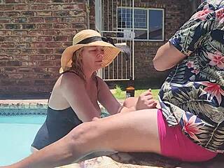 Old Fat Guy Gets Cock Sucked by Hotel Babe