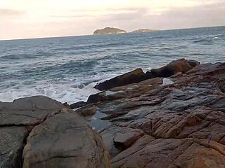 brunette milf fucks big cock in public outdoor