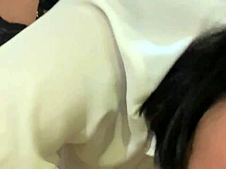 Best Blowjob with Big Cock Cumshot on Tits and Ass