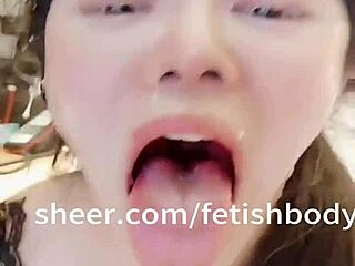 Goddess Performs Extreme Deepthroat With Saliva, Tears, And Gagging