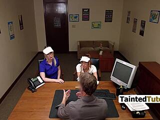 Hey, let’s forget this theft if you both take my cock!