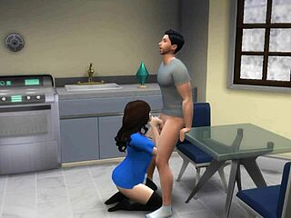Teen Nurse Gets Triple Creampie From Step Brother in Sims4 Game