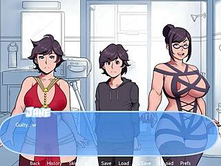 Step Family Enjoys Shower in Snow Daze