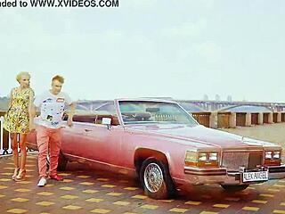 Blonde Alex Angel Strips and Dances in Erotic City Scene