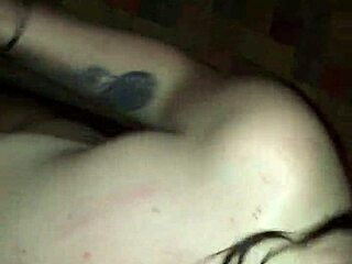 in pov, the amateur white girl gives a sloppy blowjob to her partner