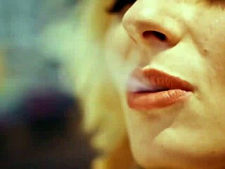 Blonde Alex Angel Strips and Dances in Erotic City Scene