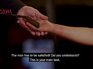 damn, this pain slut learned to suck huge dildo hard!