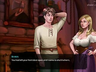 Myrtle's Big Boobs In Lingerie Harden Boris's Cock?