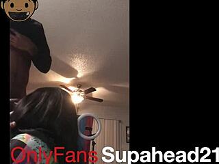 Intense sucking of big dick.