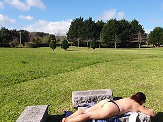 Flashed Pussy In Public Park