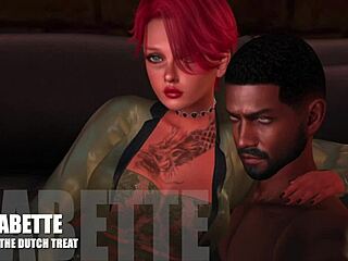 dutch redhead in cartoon 3d interracial