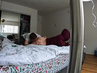 Stepbro fucked stepsister doggystyle and finished on her face