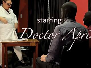 Dominatrix April whips three slaves in prison chaos