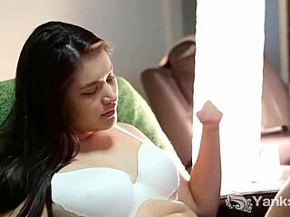 chesty brunette tara masturbating to climax