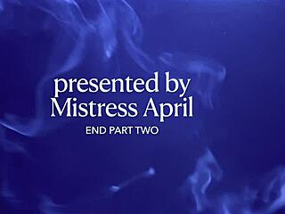 Dominatrix April whips three slaves in prison chaos