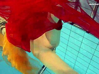 I can’t stop watching Nastya strip naked by the pool. Her hot body drives me wild!