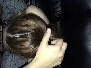 asian girl giving me a tight blowjob, feeling so good.