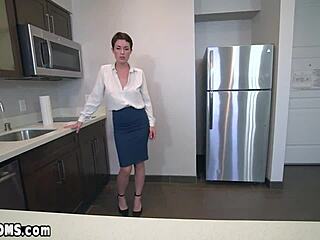 Short-Haired Milf Stepmom Olive Glass Feels Intense Pleasure From Stepson's Monster Cock