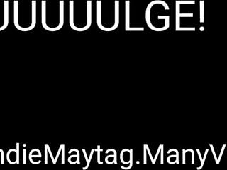 stretch3x bulges throat in threesome blowjob