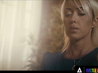 hot lesbian teens eat each other's pussies and fuck with a strap-on