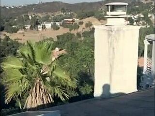 Felicity Feline shows her ass while dancing on set