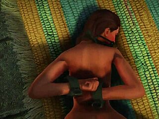 Skyrim Dark Desires: Adrianne Bound for Rough Anal Action